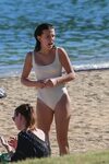 Millie Bobby Brown in White Swimsuit 2018 -13 GotCeleb